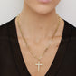 Royal Cross with Pavé White Diamonds in 18K Yellow Gold