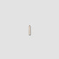 Single Round Pin Huggie with Pave White Diamonds in 14K Yellow Gold