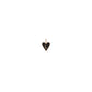 Small Gold Border Enamel Heart with Letter