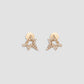 Single Small Star Earring with Pavé White Diamonds