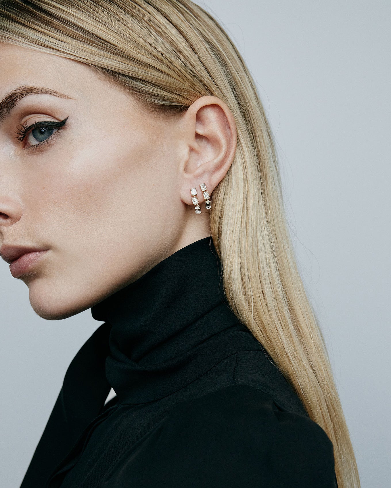 JF Lab - Emerald Cut Drop Earrings