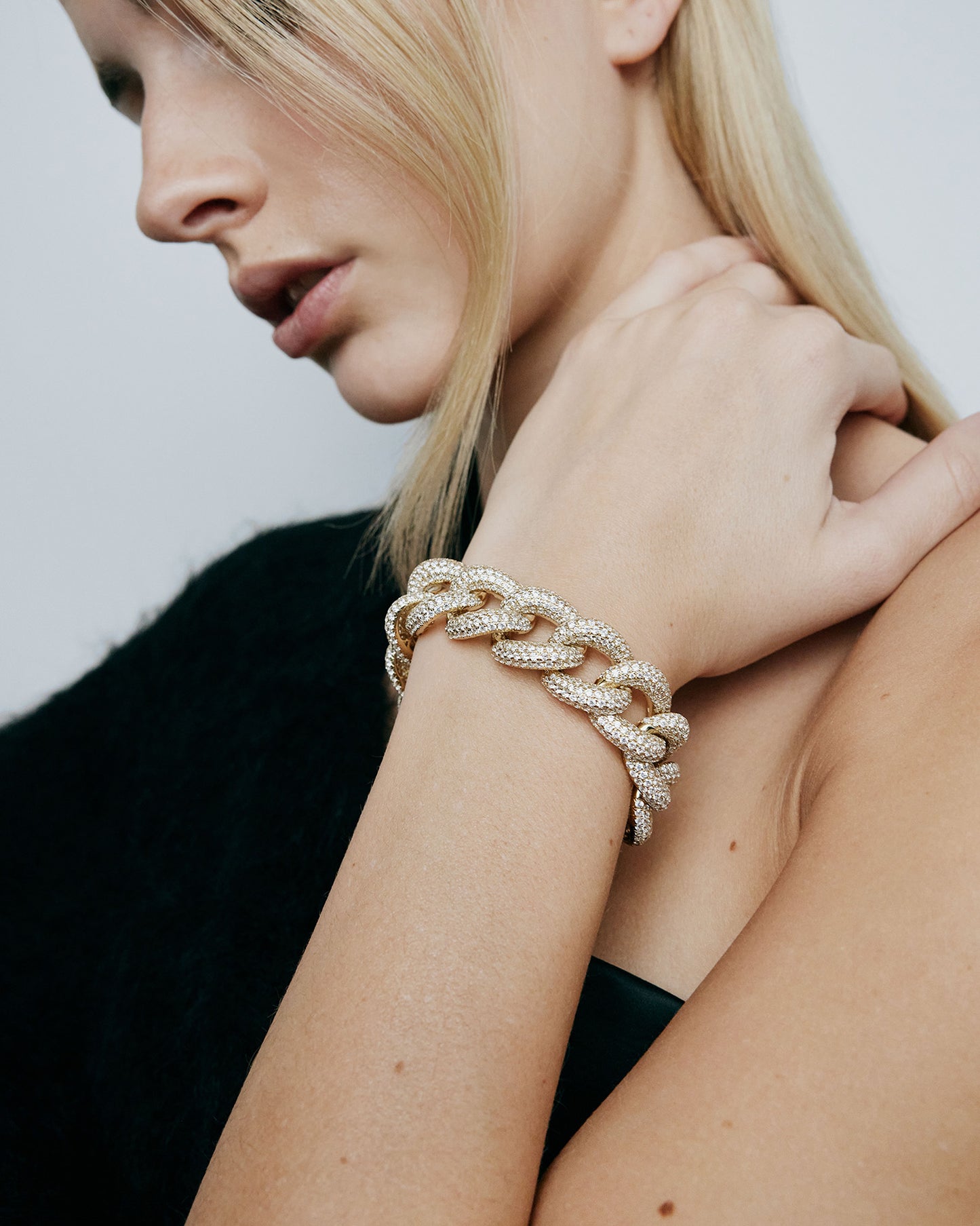 JF Lab - Pavé Diamond Cuban Link Bracelet