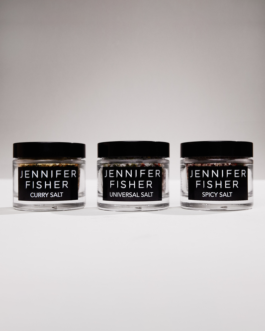 Jennifer Fisher - Three Salt Jars (Universal Salt, Curry Salt, Spicy Salt)