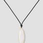 Semi-Precious Dagger Leather Cord Necklace