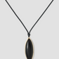 Semi-Precious Dagger Leather Cord Necklace