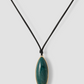 Semi-Precious Dagger Leather Cord Necklace