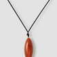 Semi-Precious Dagger Leather Cord Necklace