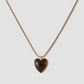 Semi-Precious Small Heart Chain Necklace