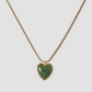 Semi-Precious Small Heart Chain Necklace