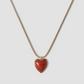 Semi-Precious Small Heart Chain Necklace