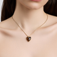 Semi-Precious Small Heart Chain Necklace