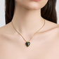 Semi-Precious Small Heart Chain Necklace