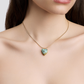 Semi-Precious Small Heart Chain Necklace