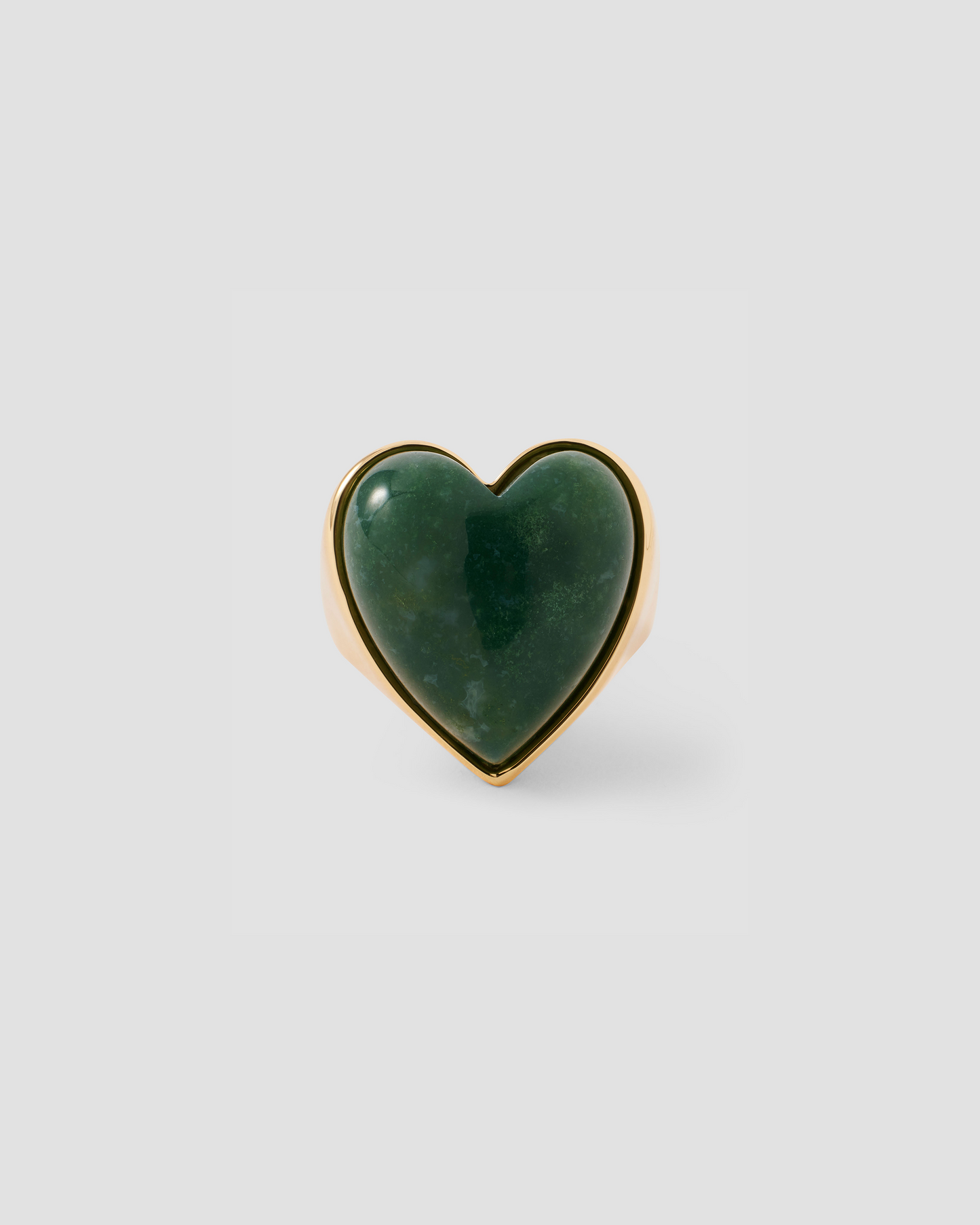 Semi-Precious Heart Pinky Ring