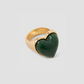 Semi-Precious Heart Pinky Ring