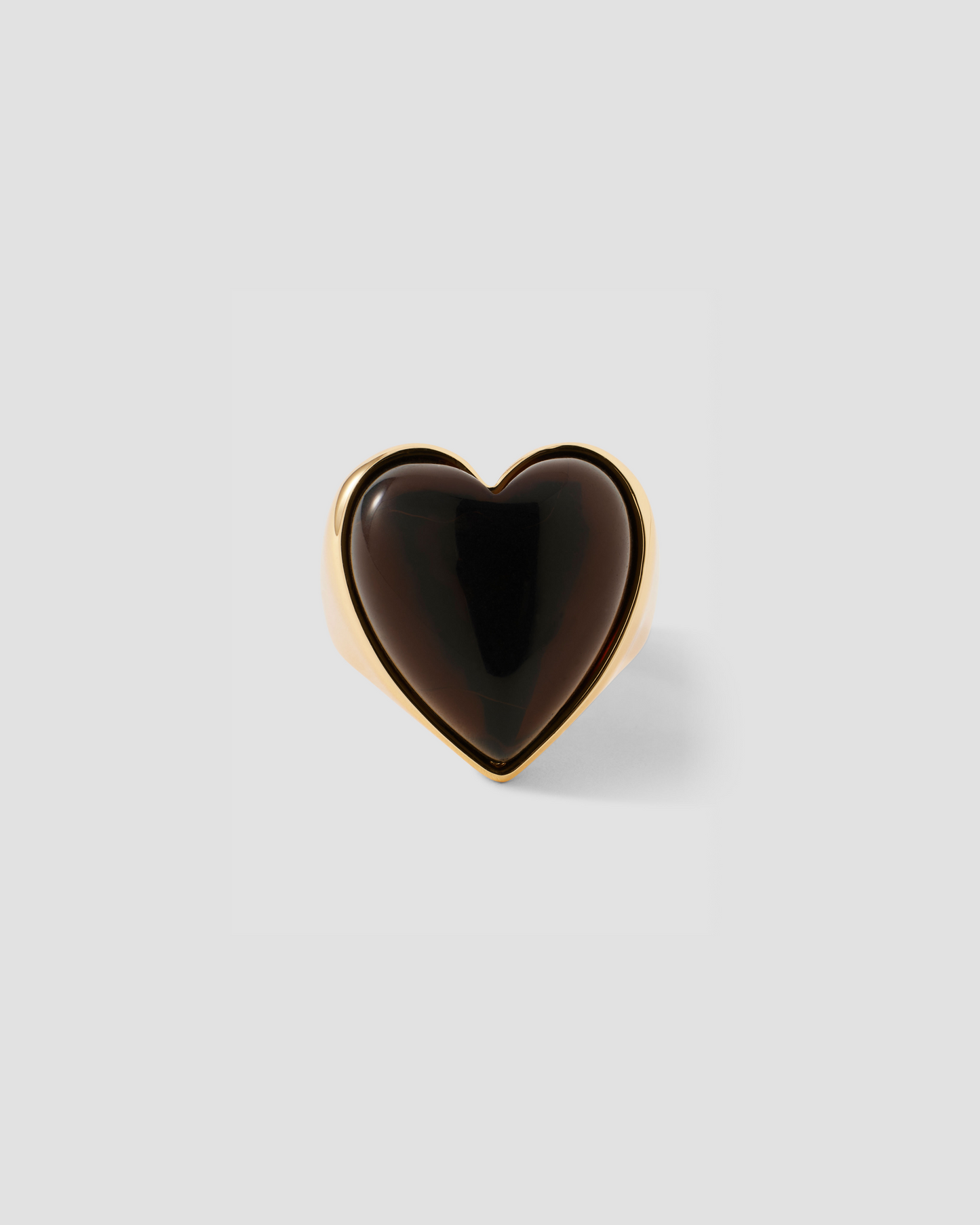 Semi-Precious Heart Pinky Ring