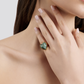 Semi-Precious Heart Pinky Ring