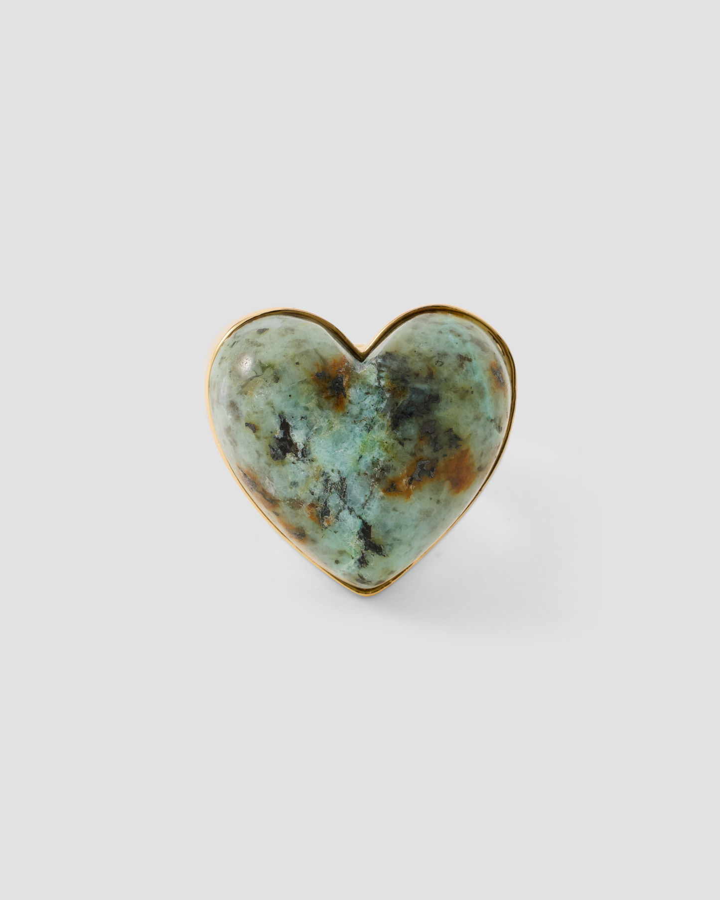 Semi-Precious Heart Ring