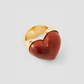 Semi-Precious Heart Ring