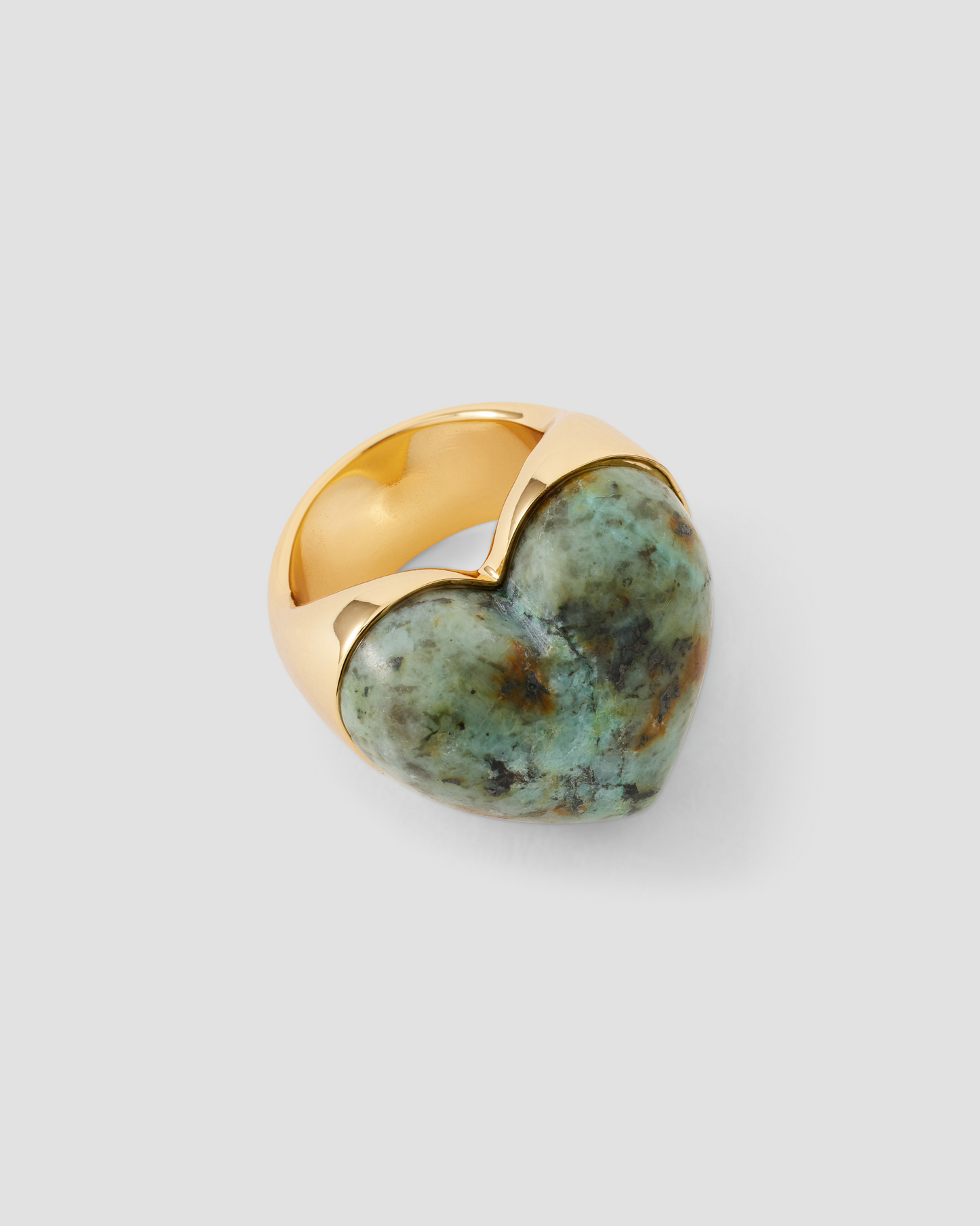 Semi-Precious Heart Ring