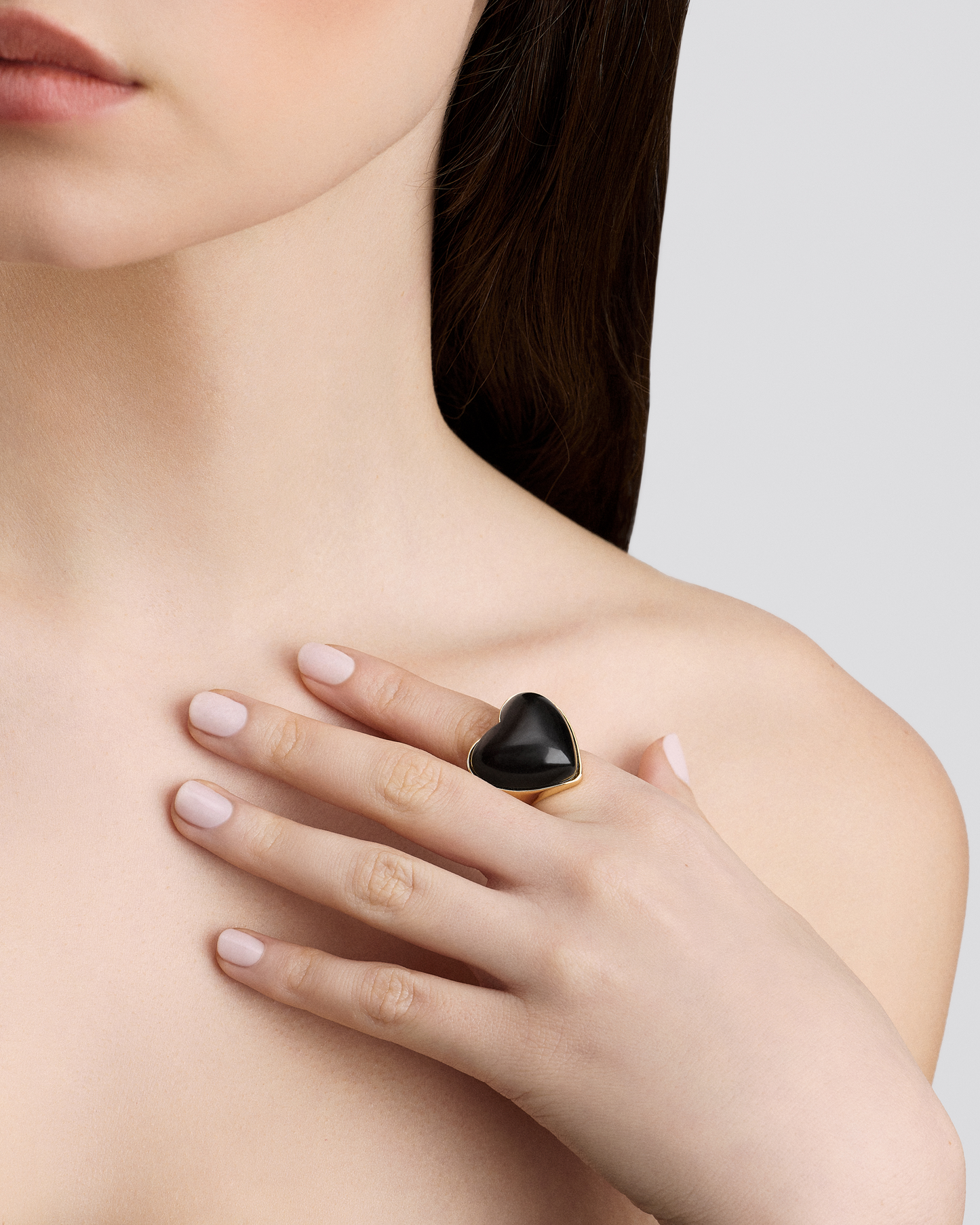 Semi-Precious Heart Ring