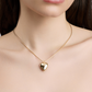 Semi-Precious Small Heart Chain Necklace