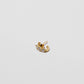 Jennifer Fisher - Single 3 Oversized Floating Diamond Huggie - Yellow Gold