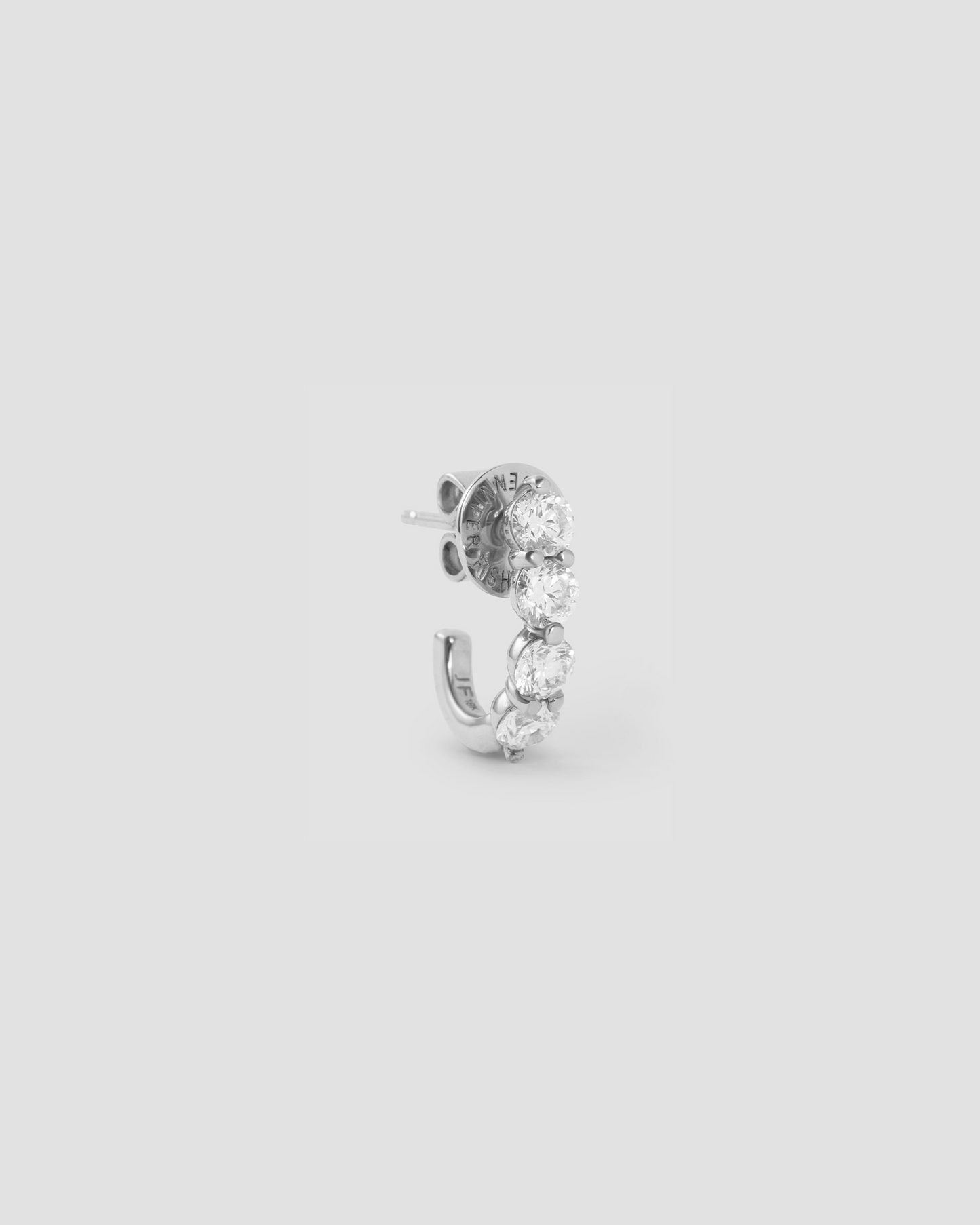 Floating Four Diamond Huggies