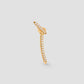 Mini Claw Pin Tusk Earring with Pavé White Diamonds in 18K Yellow Gold