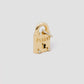 XL Lock with 2 Diamonds in 18K Yellow Gold