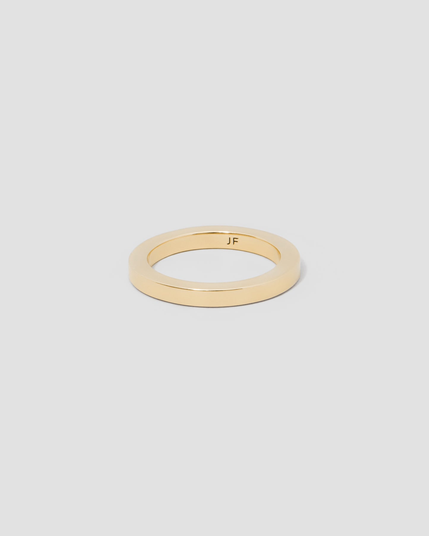 3mm Square Ring in 18k Yellow Gold