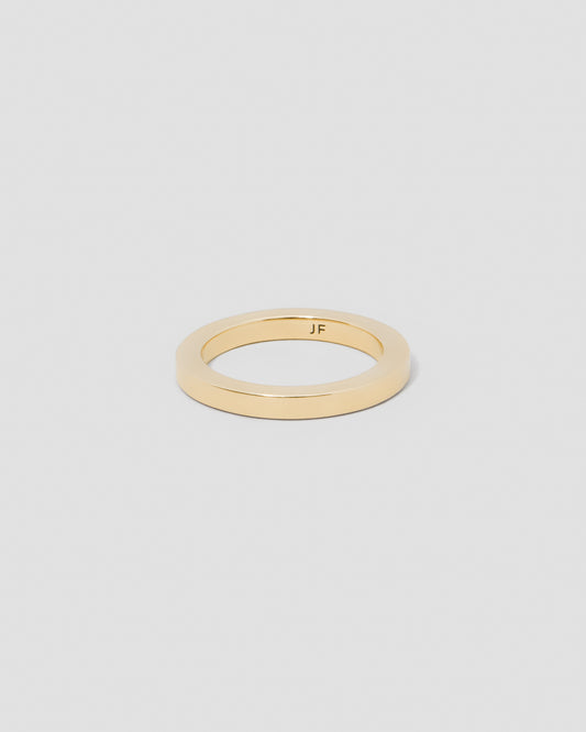 3mm Square Ring in 18k Yellow Gold
