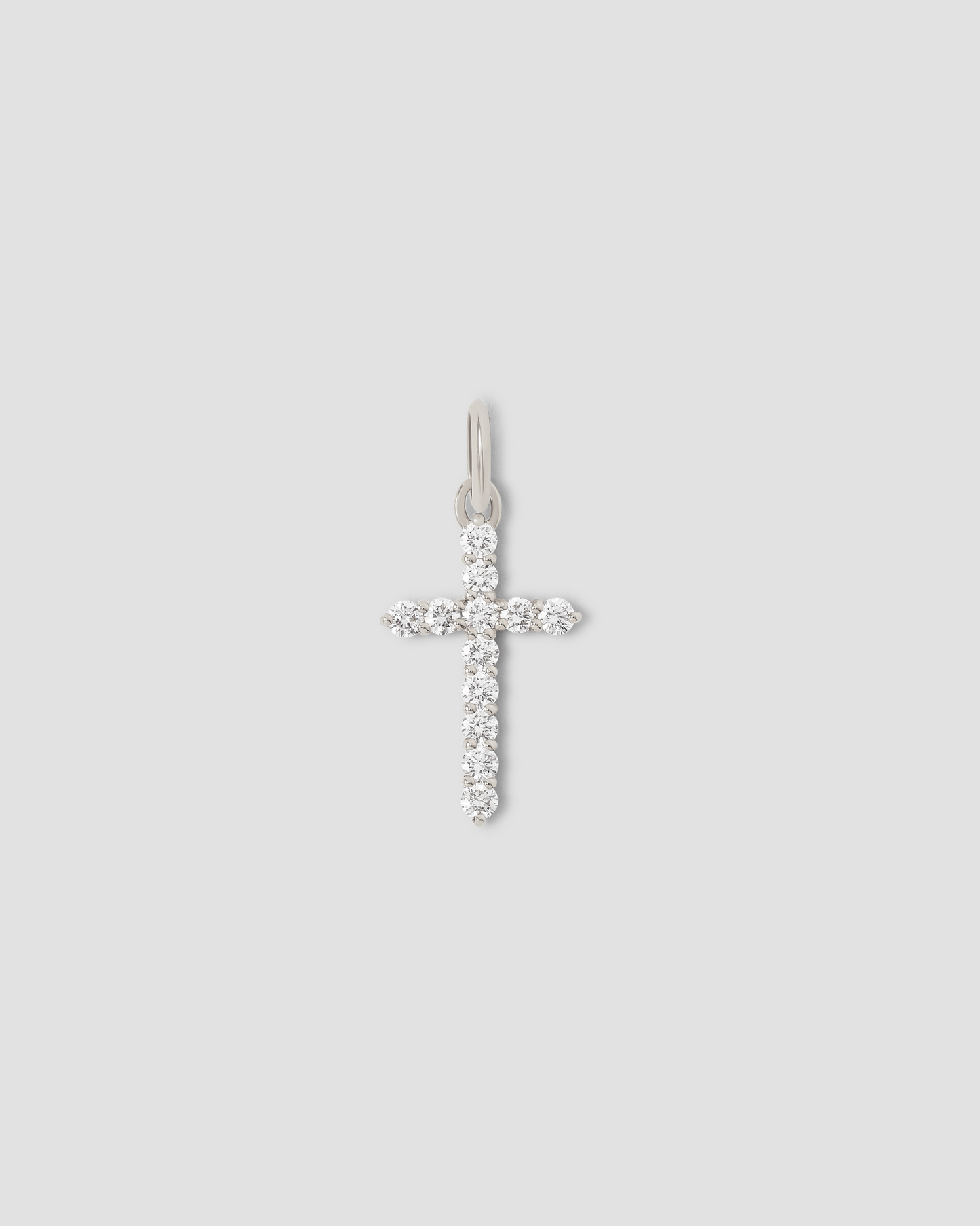 Small Floating Diamond Cross