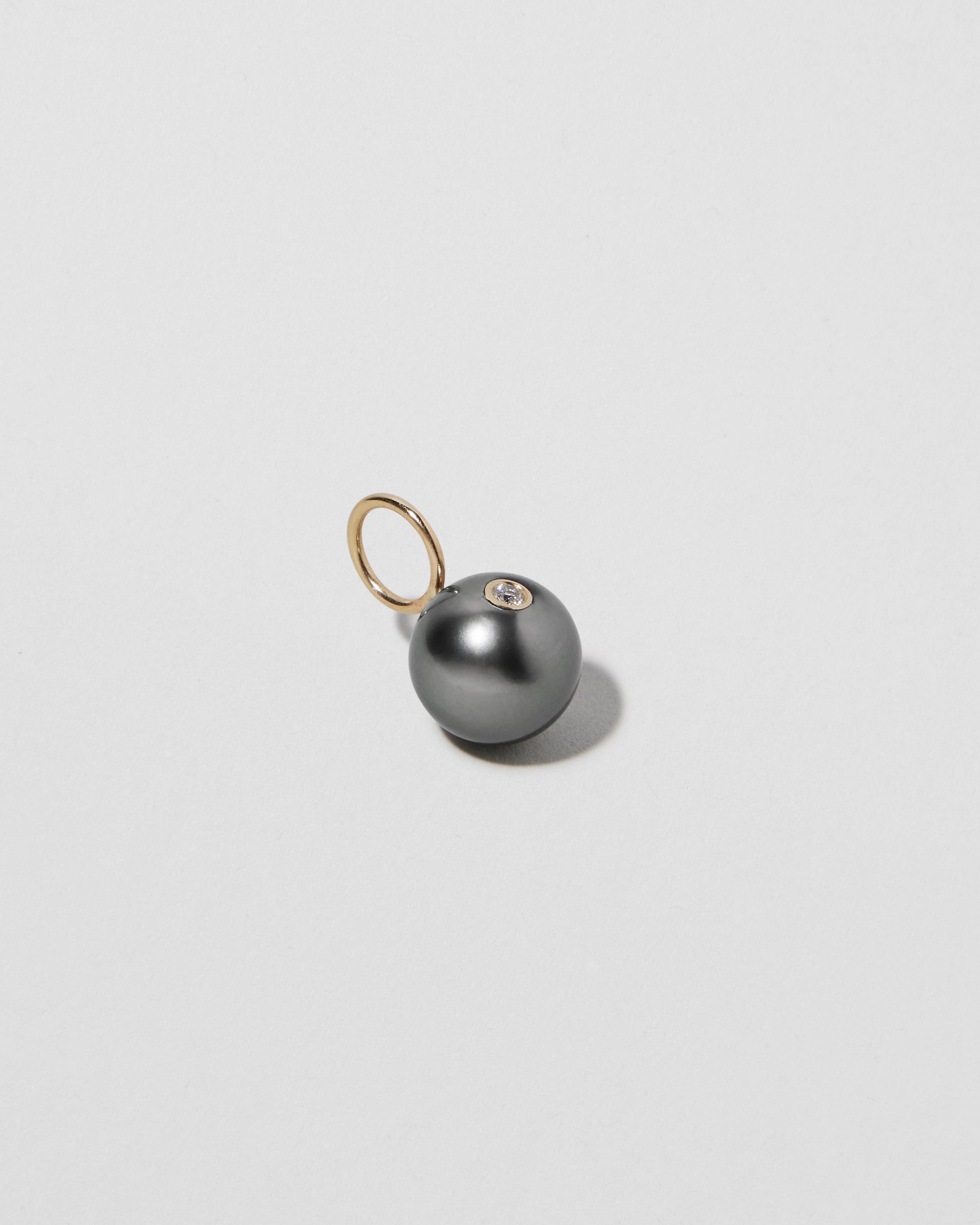 Jennifer Fisher - Small Gray South Sea Pearl with Diamond - Yellow Gold