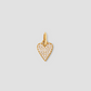 Small Heart with Pavé White Diamonds