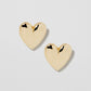 Small Puffy Heart Earrings