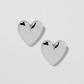 Small Puffy Heart Earrings