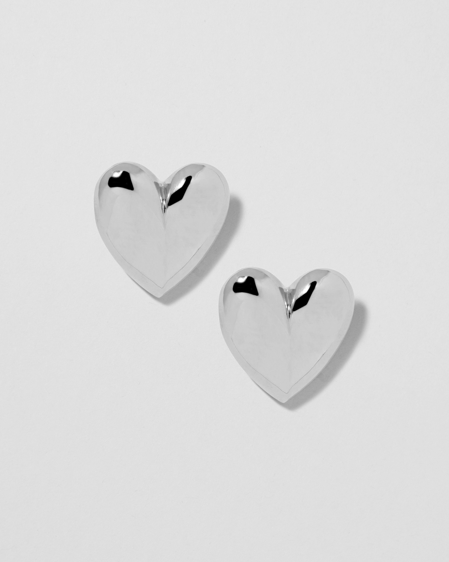 Small Puffy Heart Earrings