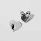 Small Puffy Heart Earrings