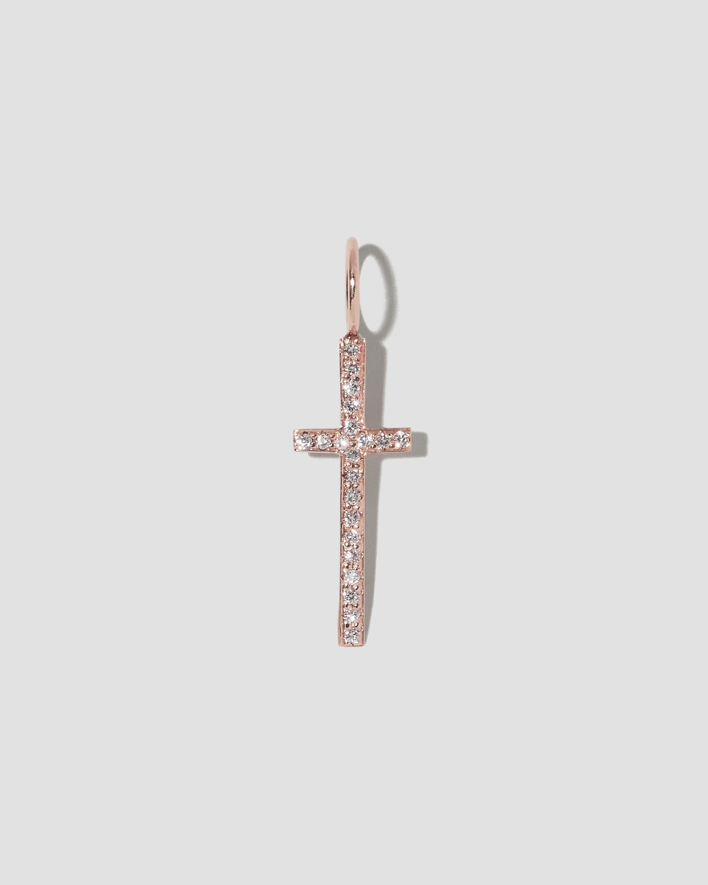 Small Cross with Pavé White Diamonds