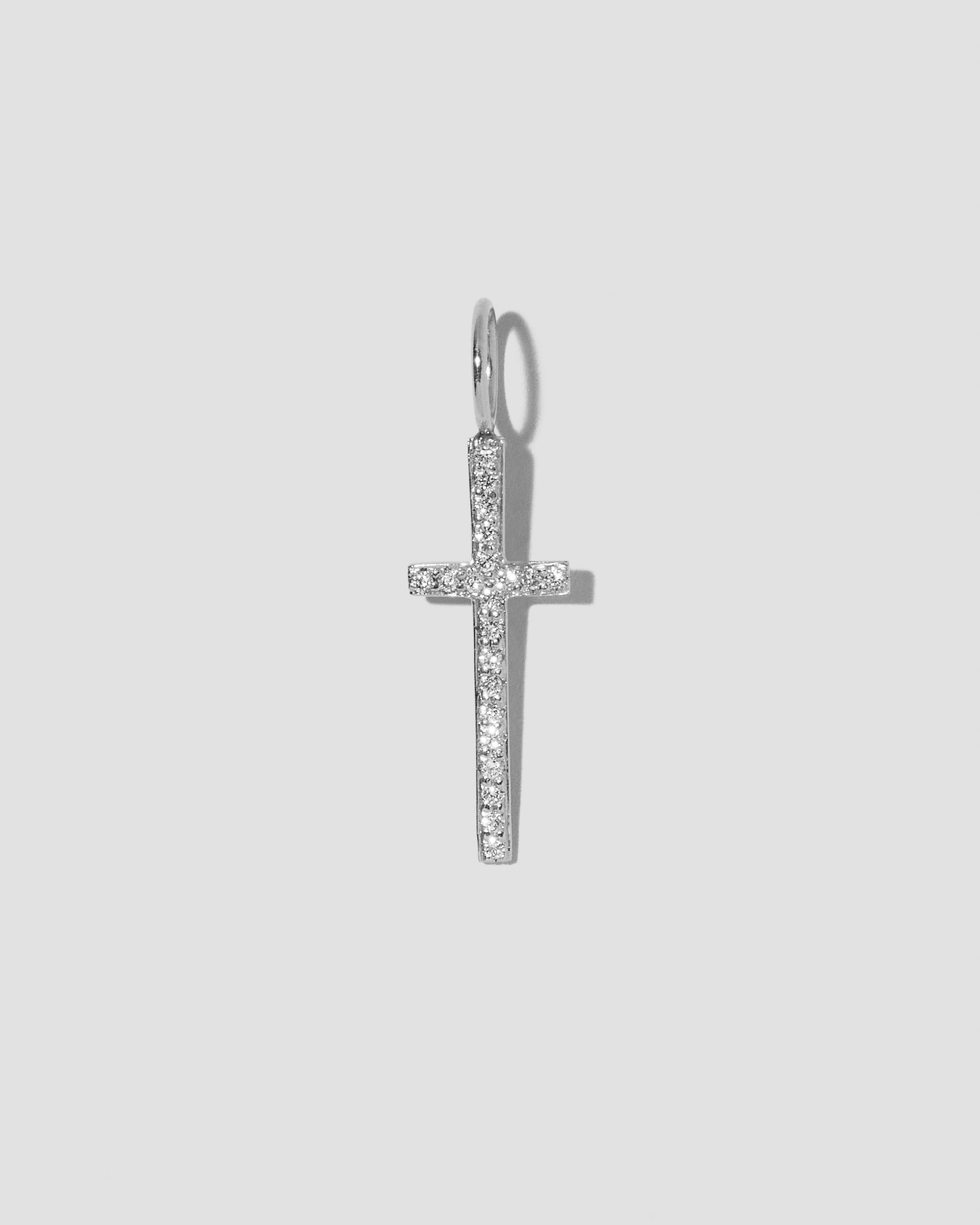 Small Cross with Pavé White Diamonds