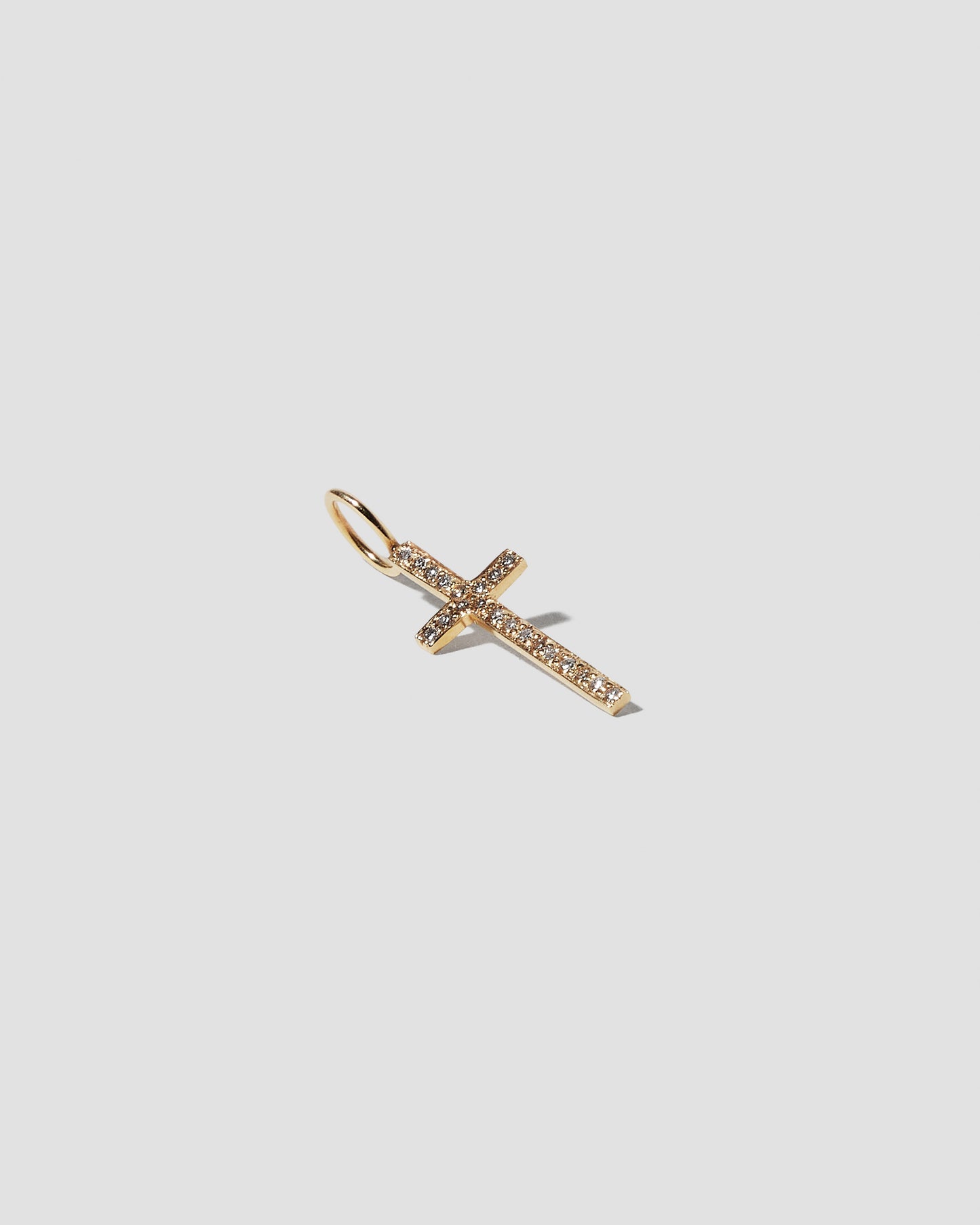 Small Cross with Pavé White Diamonds