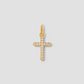 Small Royal Cross with Pavé White Diamonds