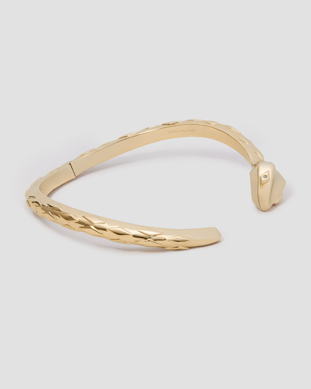 Snake Choker gold necklace - front view | fine necklaces
