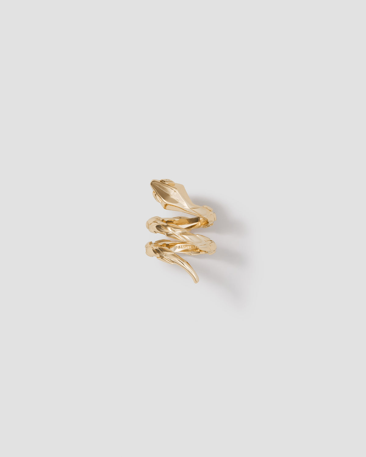 Snake Ring - front view | womens gold rings