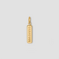 Survivor Dog Tag in 18k Yellow Gold