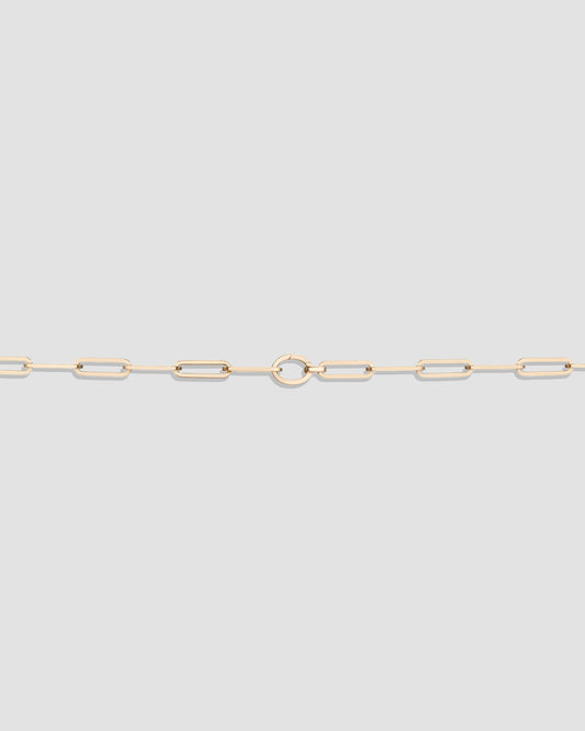 14K Long Link Chain Anklet