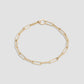 14k Long Link Charm Bracelet