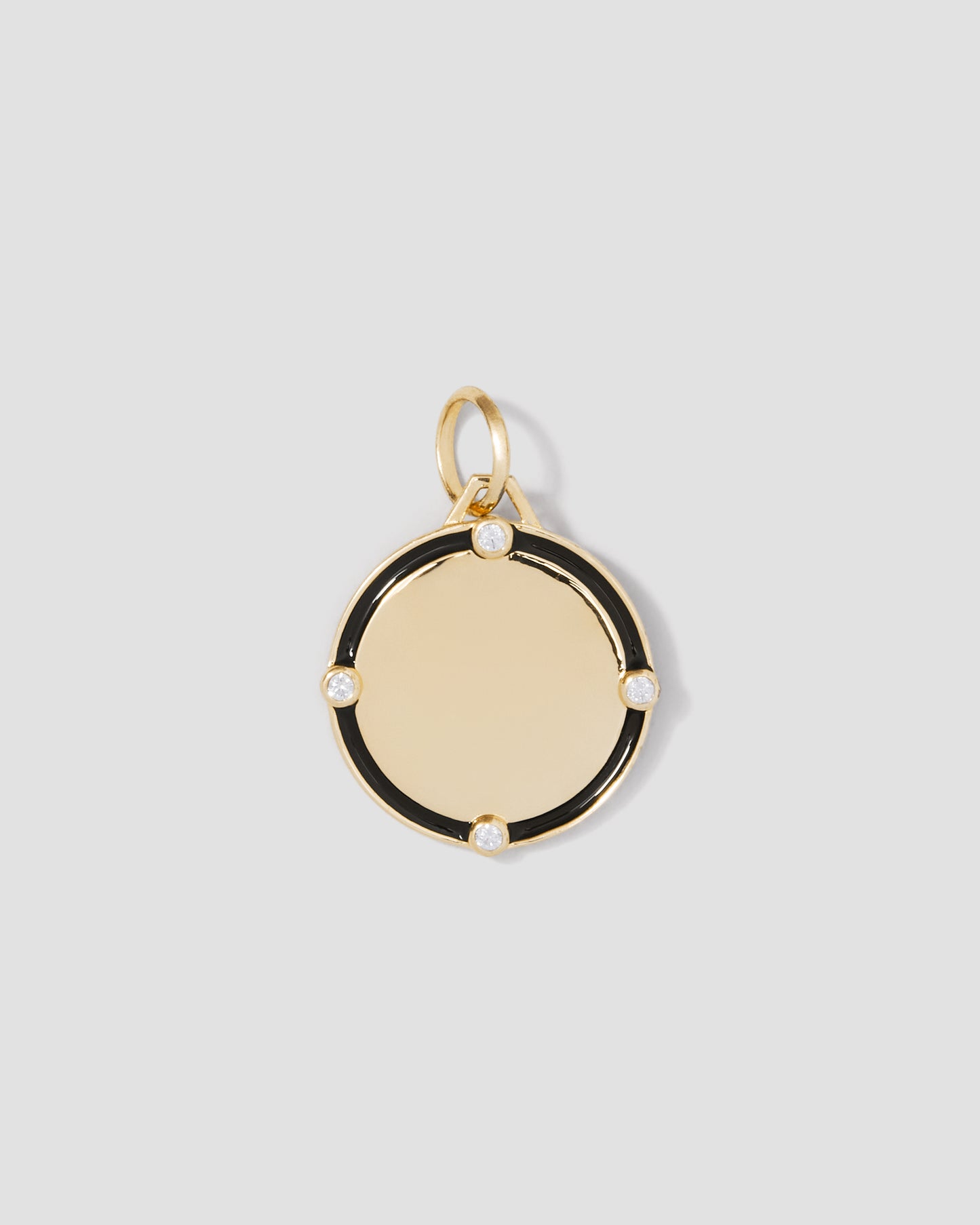 Personalized Circle Charm Homecoming Edition in 18K Yellow Gold