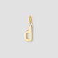 Lower Case Gothic Letter Charm in 14K Yellow Gold